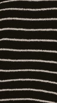 Kady Knit Top - Black/White Stripe