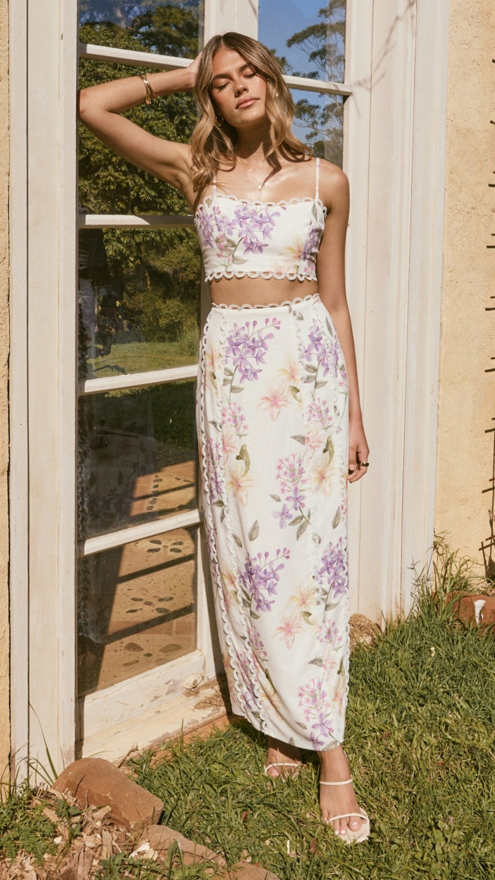 Kiva Crop Top - Botanical Bloom