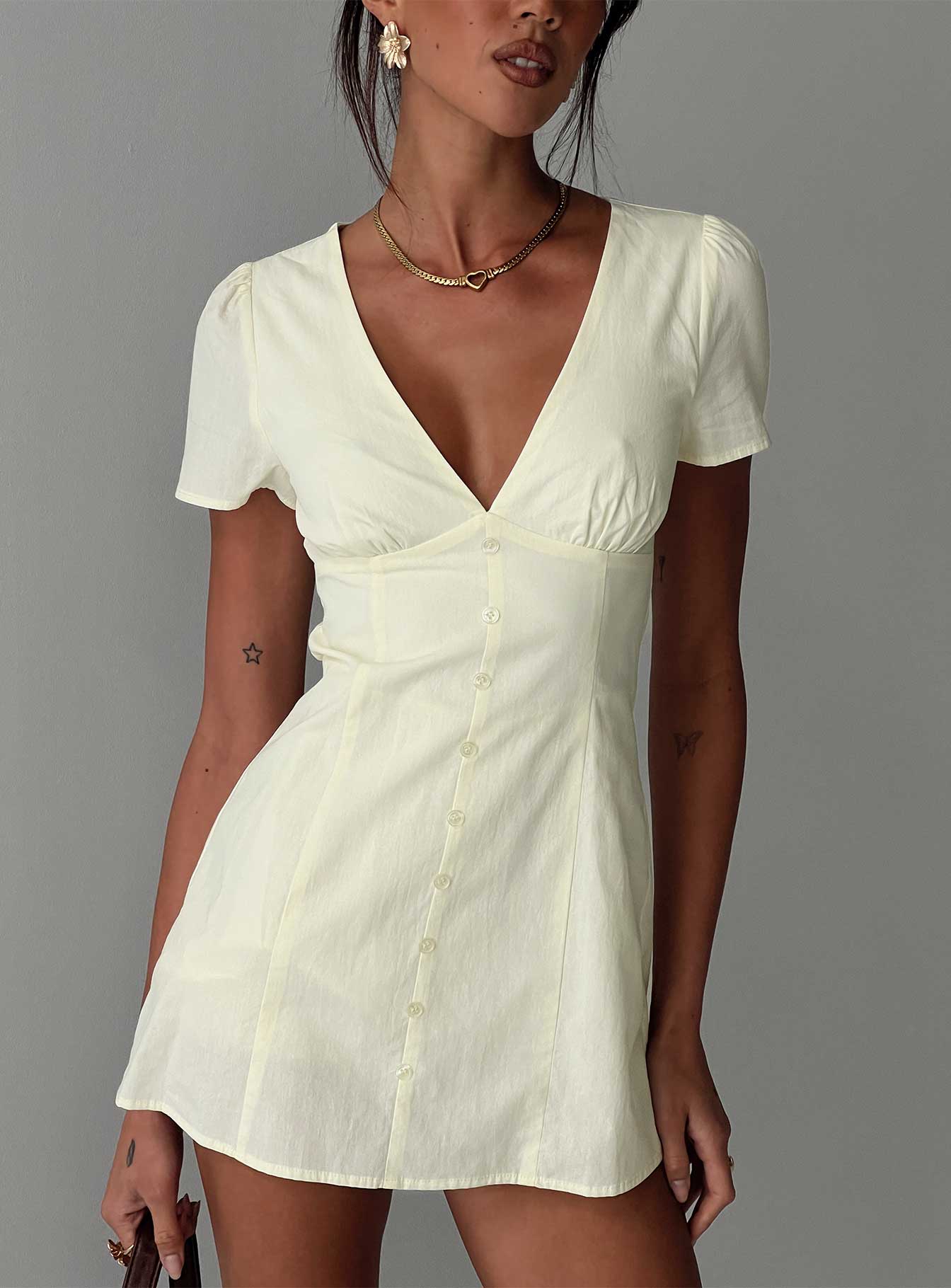 Loveliness Romper Lemon