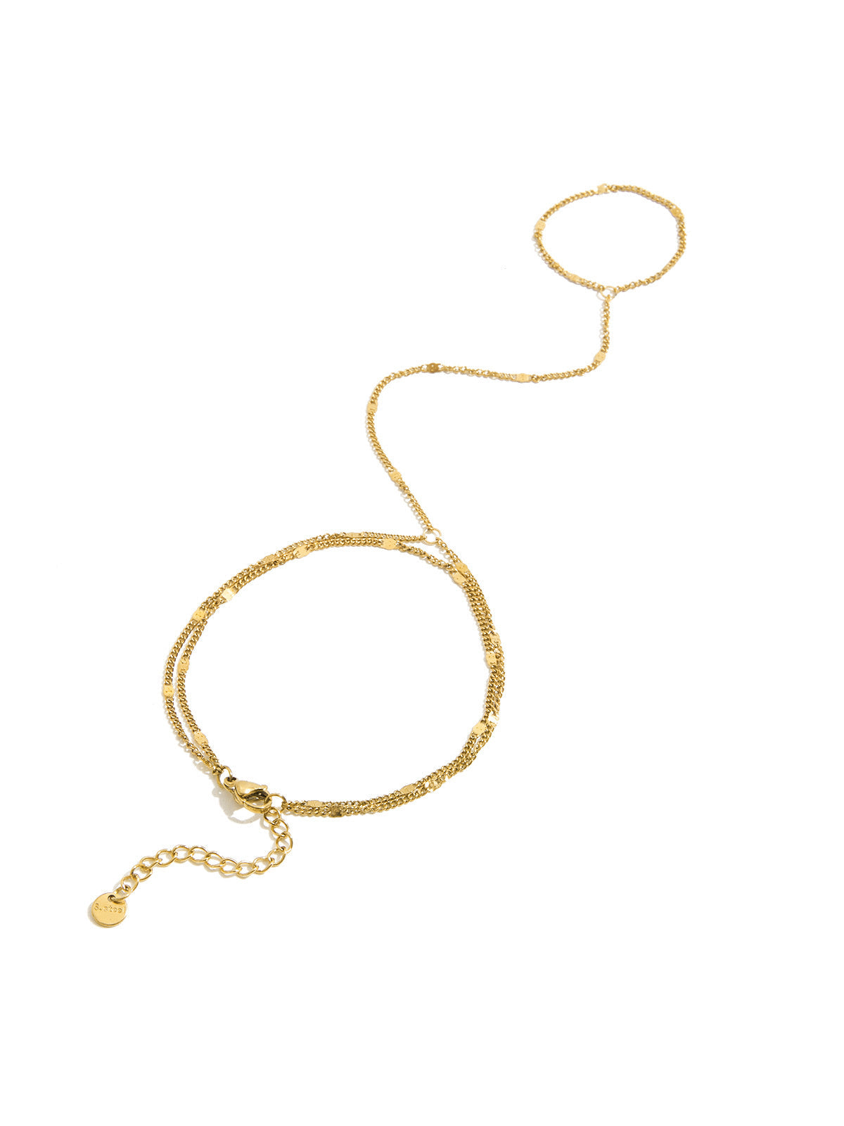 Gold-Tone Chain Finger Bracelet