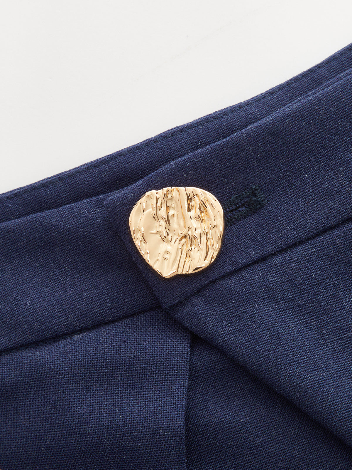 Embossed Button Pleated Skort