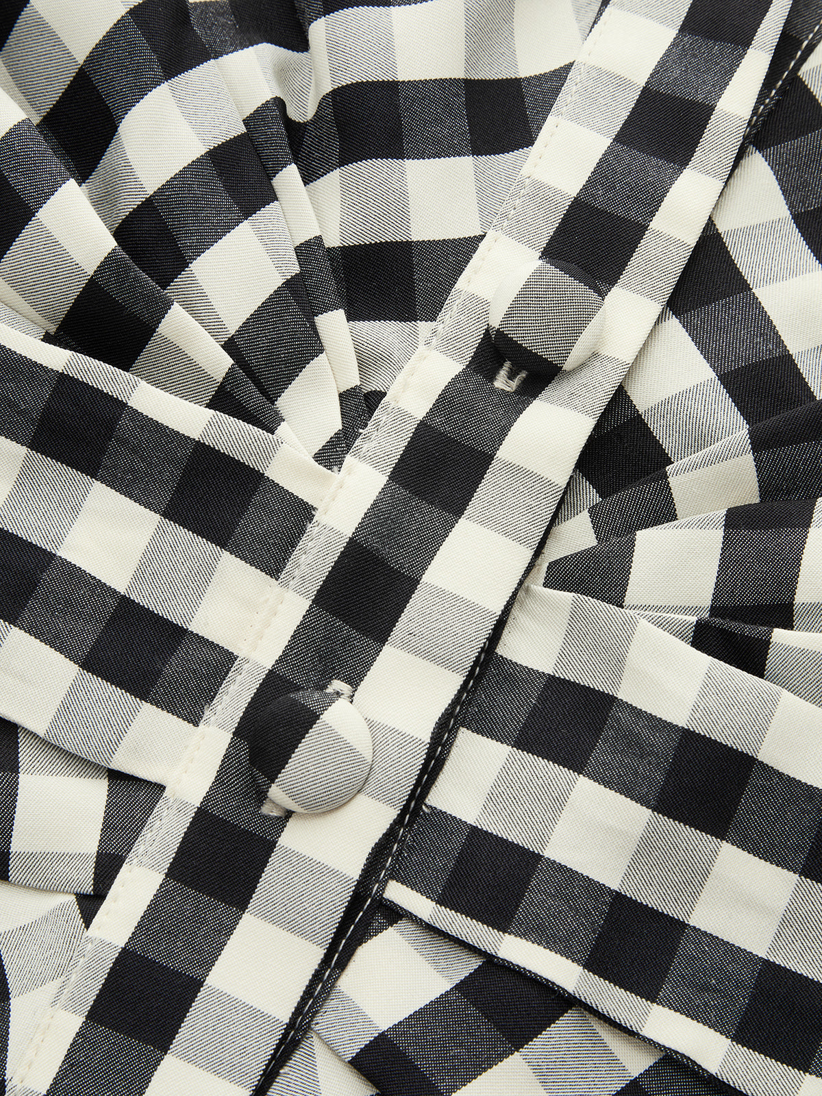 Gingham Halter Tie-Waist Top & Pants Set