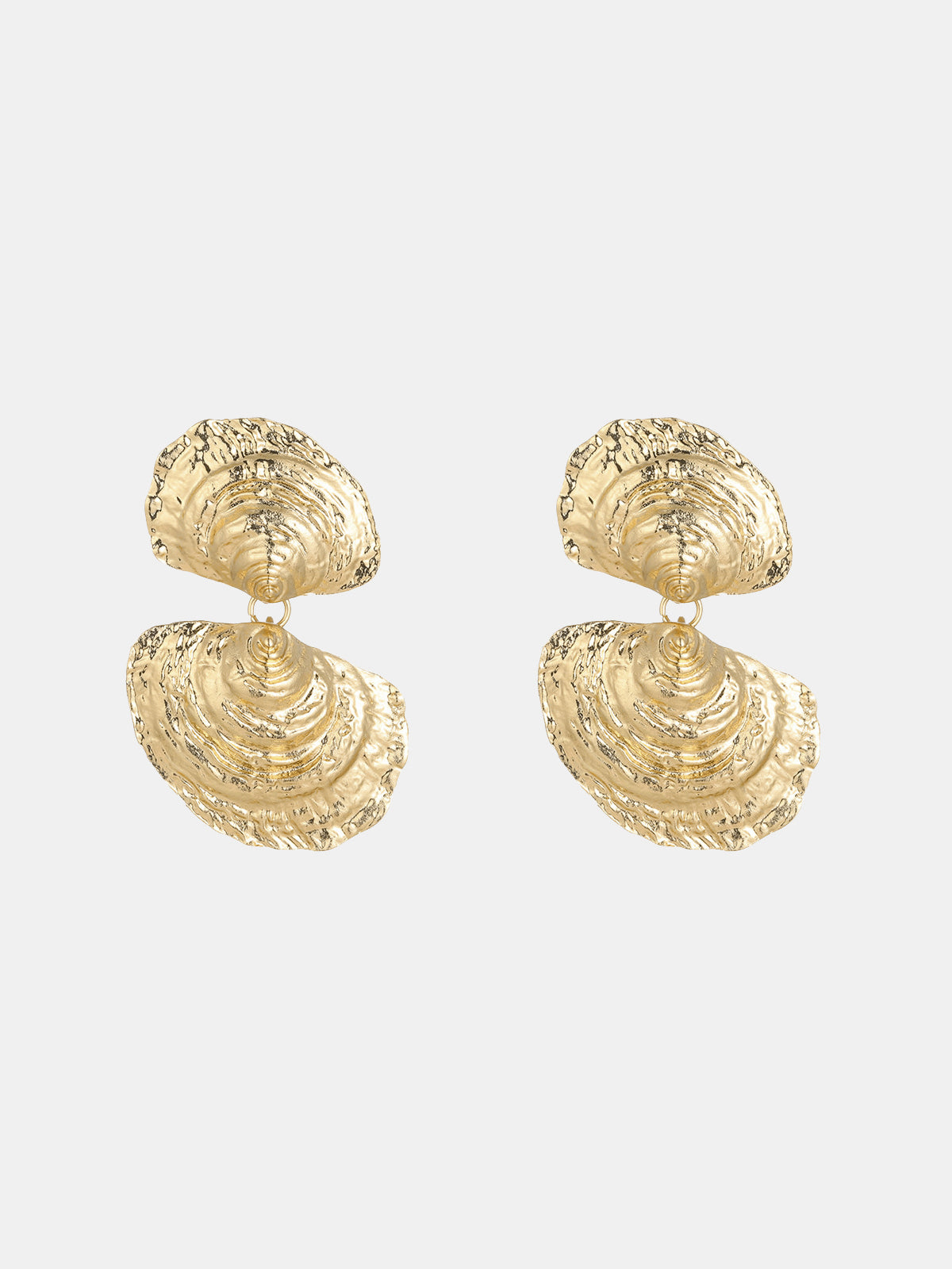 Oyster Shell Drop Earrings