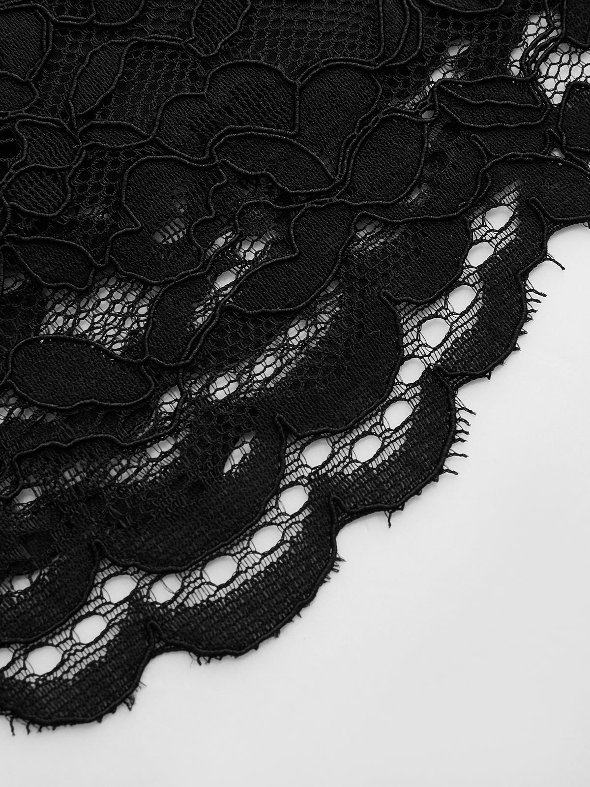 Floral Lace High-Waisted Shorts