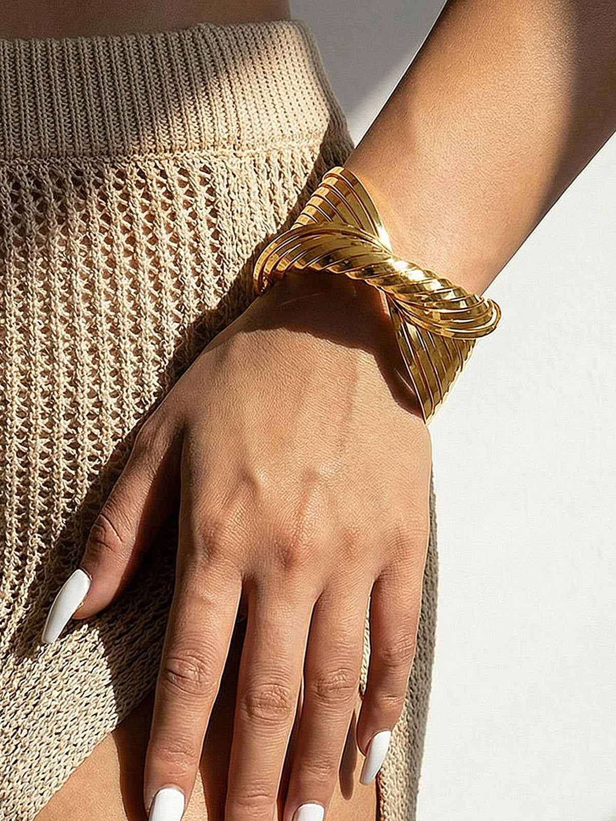 Twisted Multi Layer Cuff Bracelet