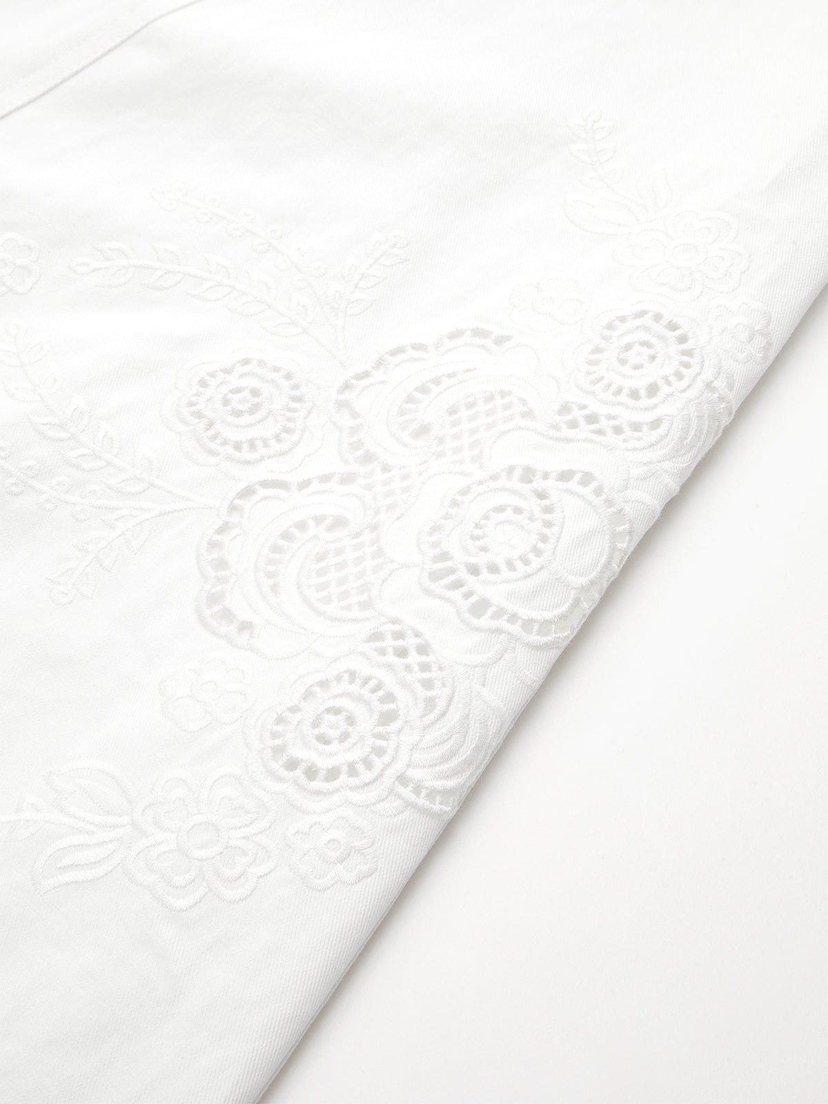 Eyelet Embroidery Belted Square Neck Maxi Dress