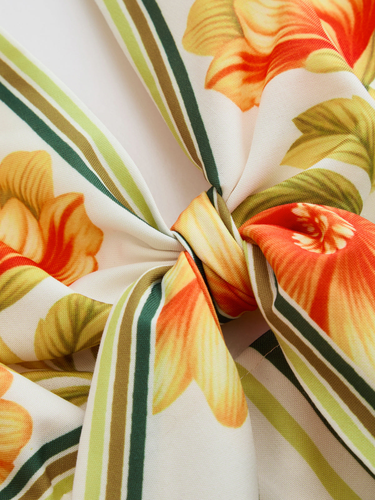 Floral Halter Knot Front Maxi Dress