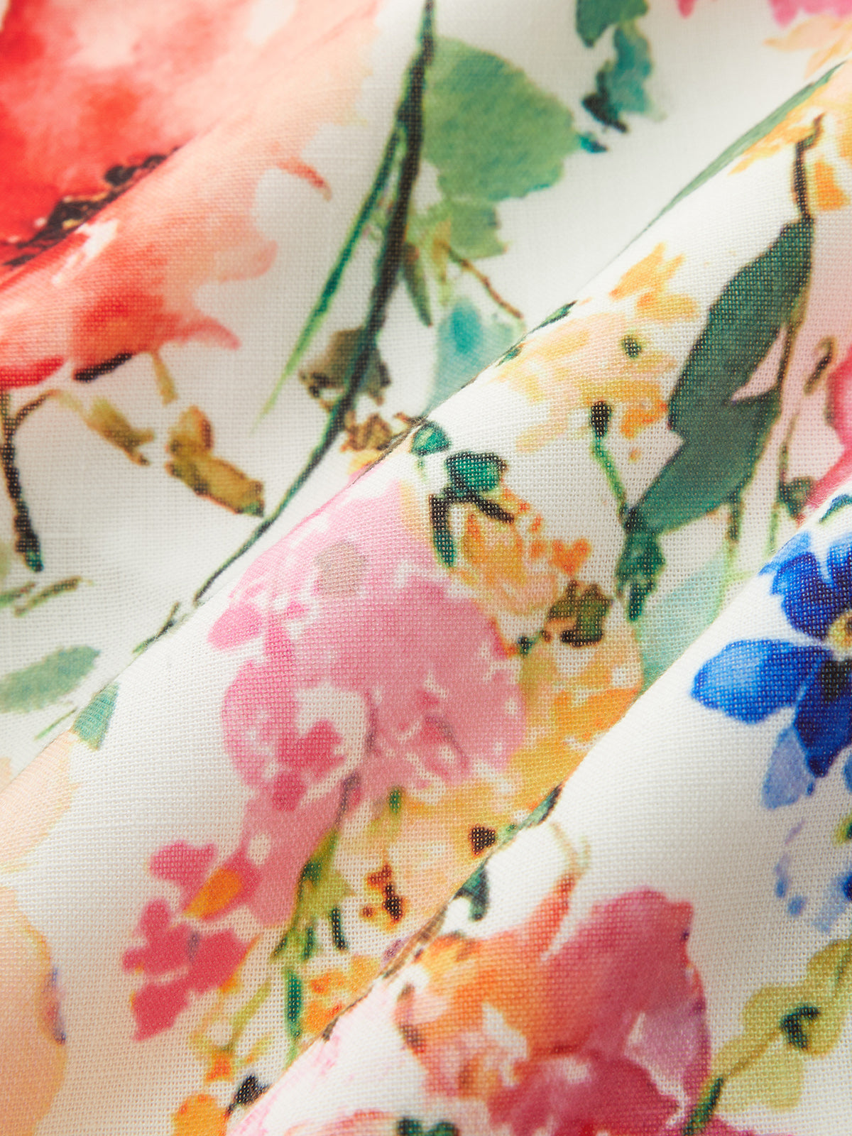 Watercolor Flower Two Piece Skirt Set