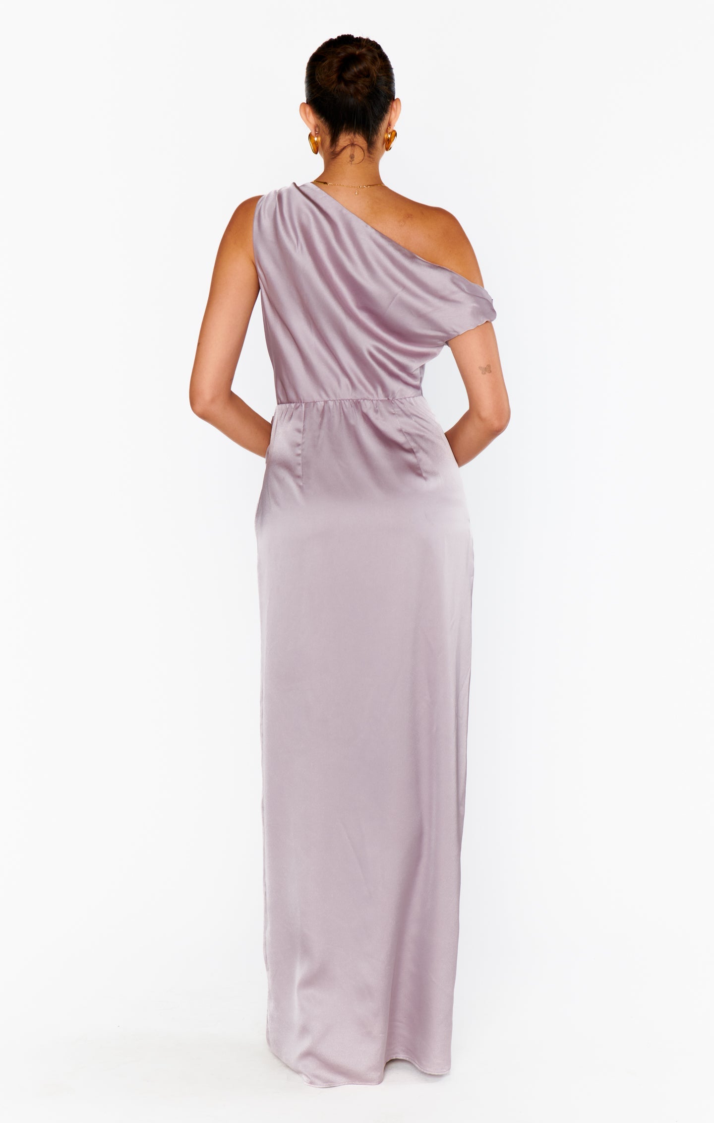 Jodie Dress ~ Dusty Purple Luxe Satin