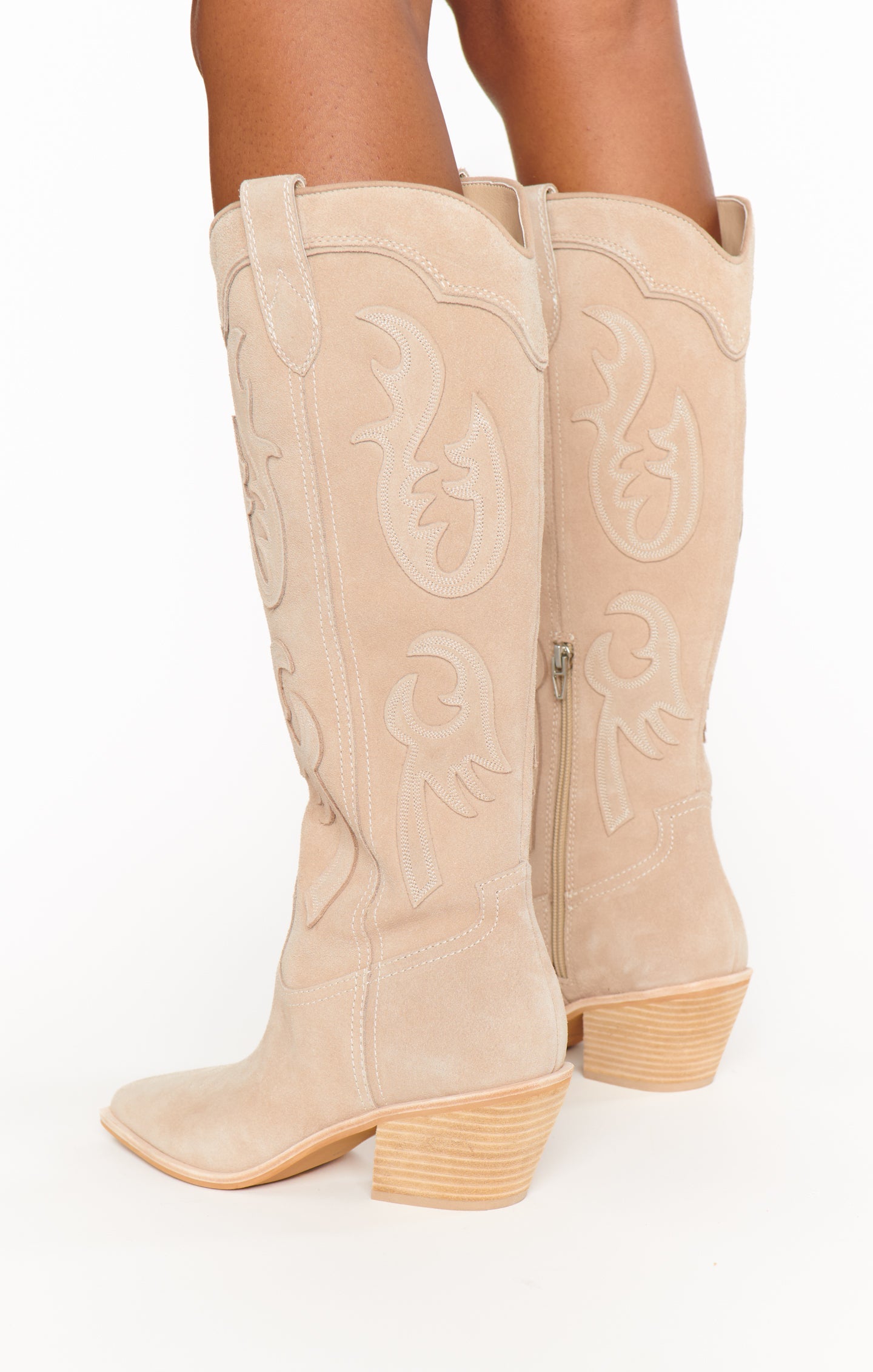 Dolce Vita Samsin Cowboy Boot ~ Taupe