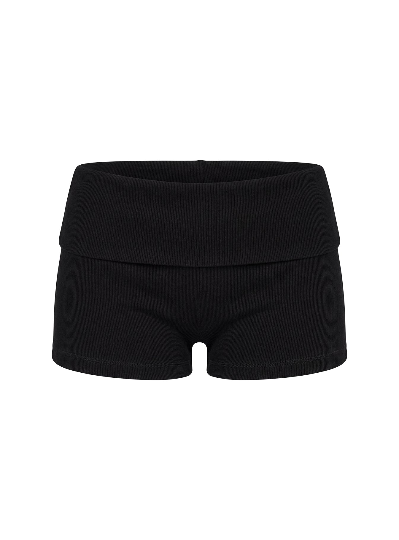 Baseline Low Rise Rib Shorts Black