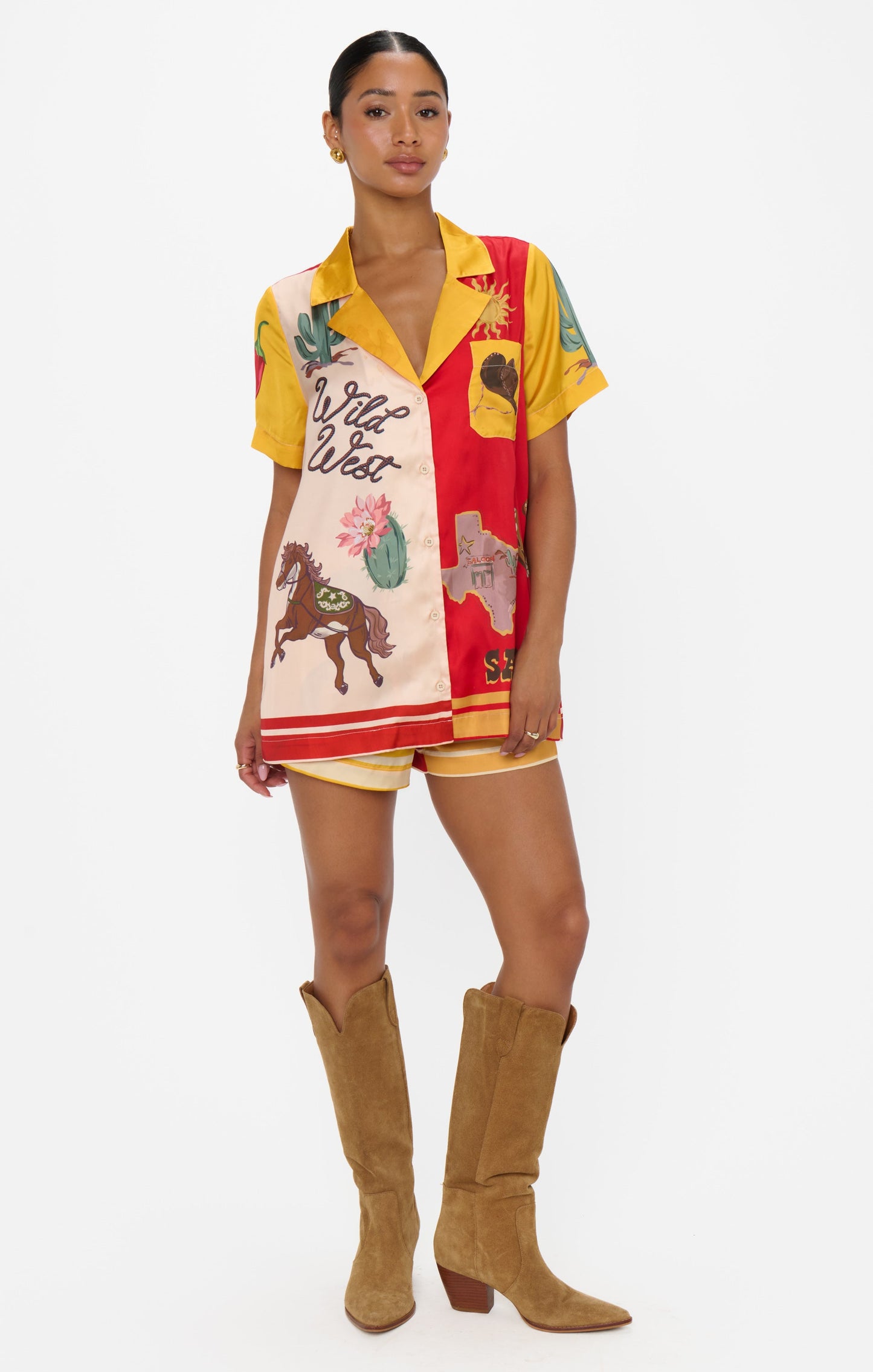 Home and Away PJ Set ~ Lone Star Silky
