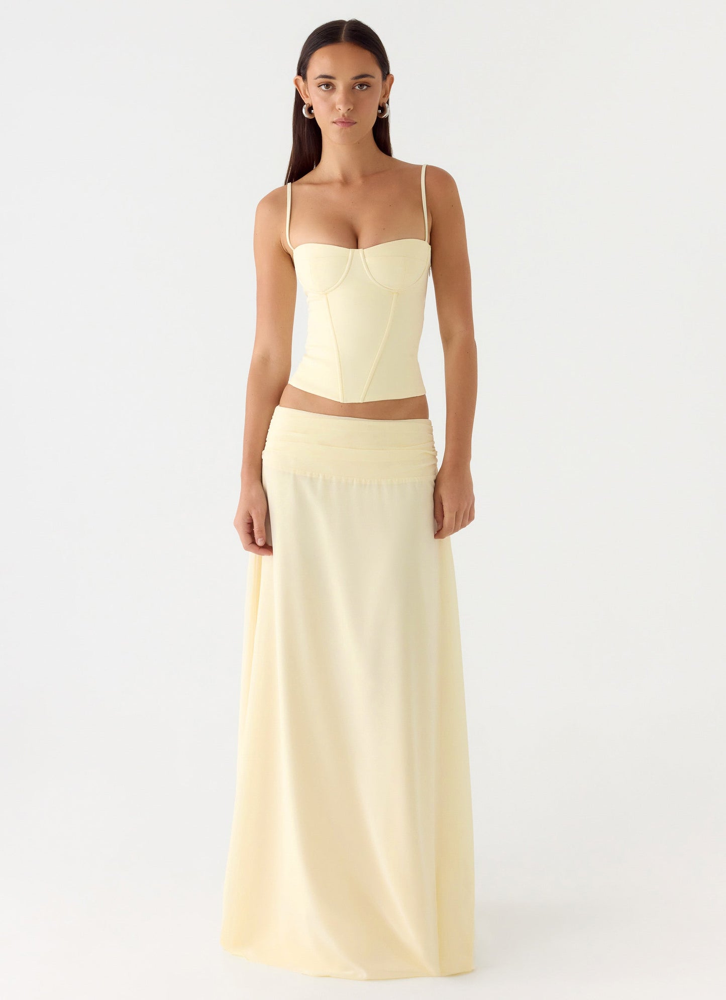 Tayana Corset Top - Yellow