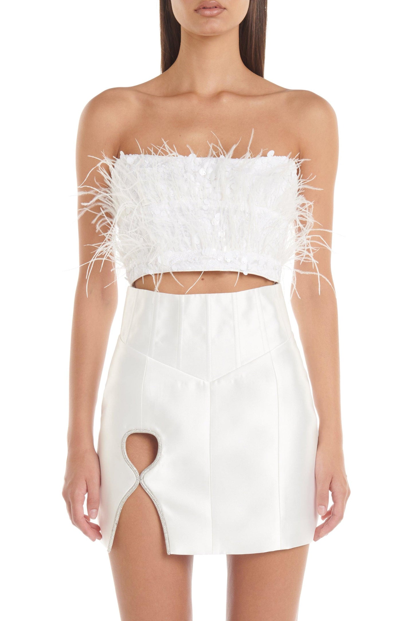 Heather Top - White
