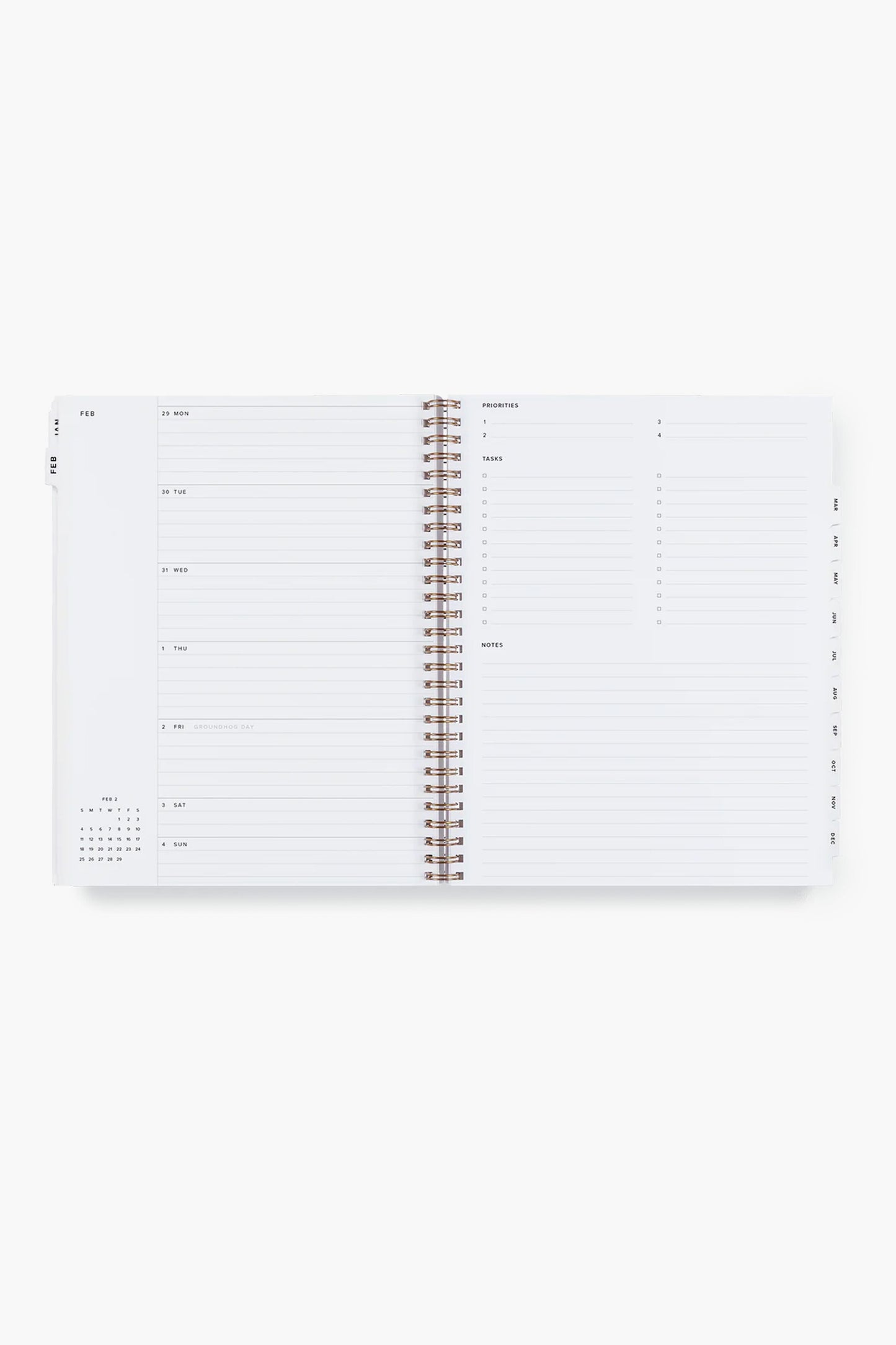 2024 Natural Linen Yearly Task Planner
