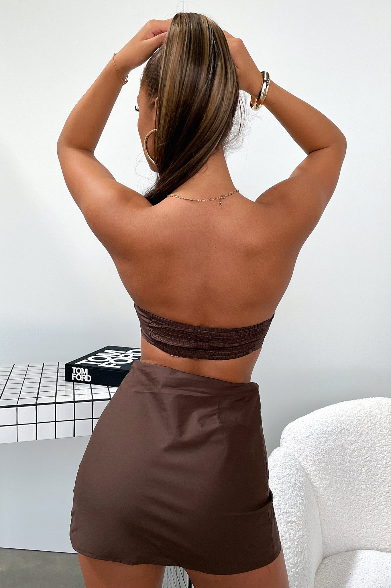Julia Crop - Brown
