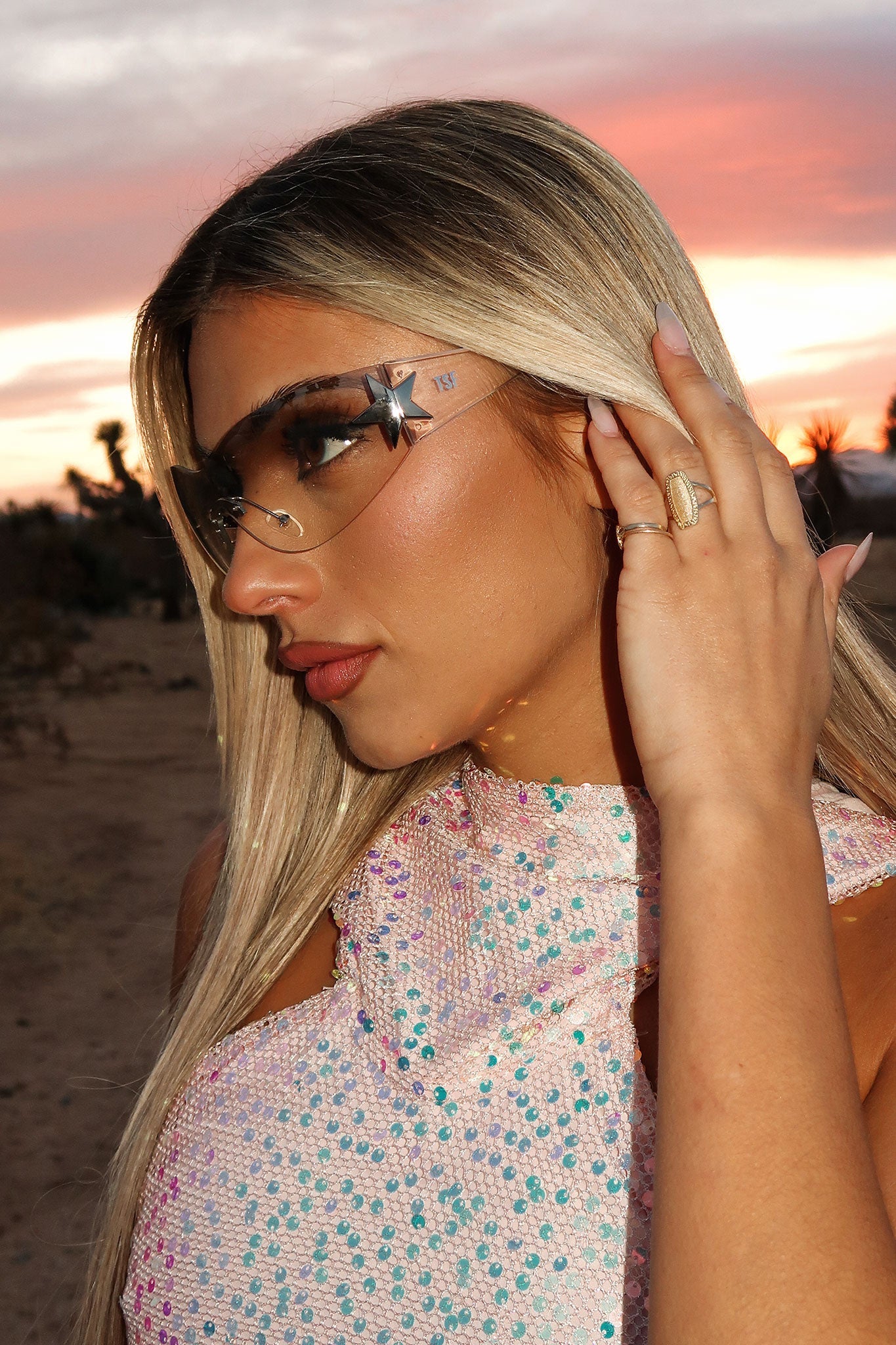 Lasso Sunglasses - Transparent/Grey