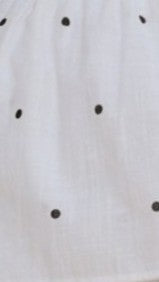 Ziva Strapless Top and Shorts Set - White Polka