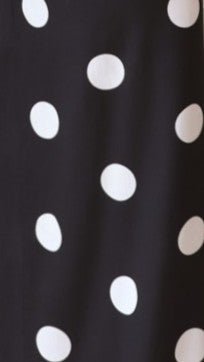 Darya Strapless Top - Black / White Polka Dot