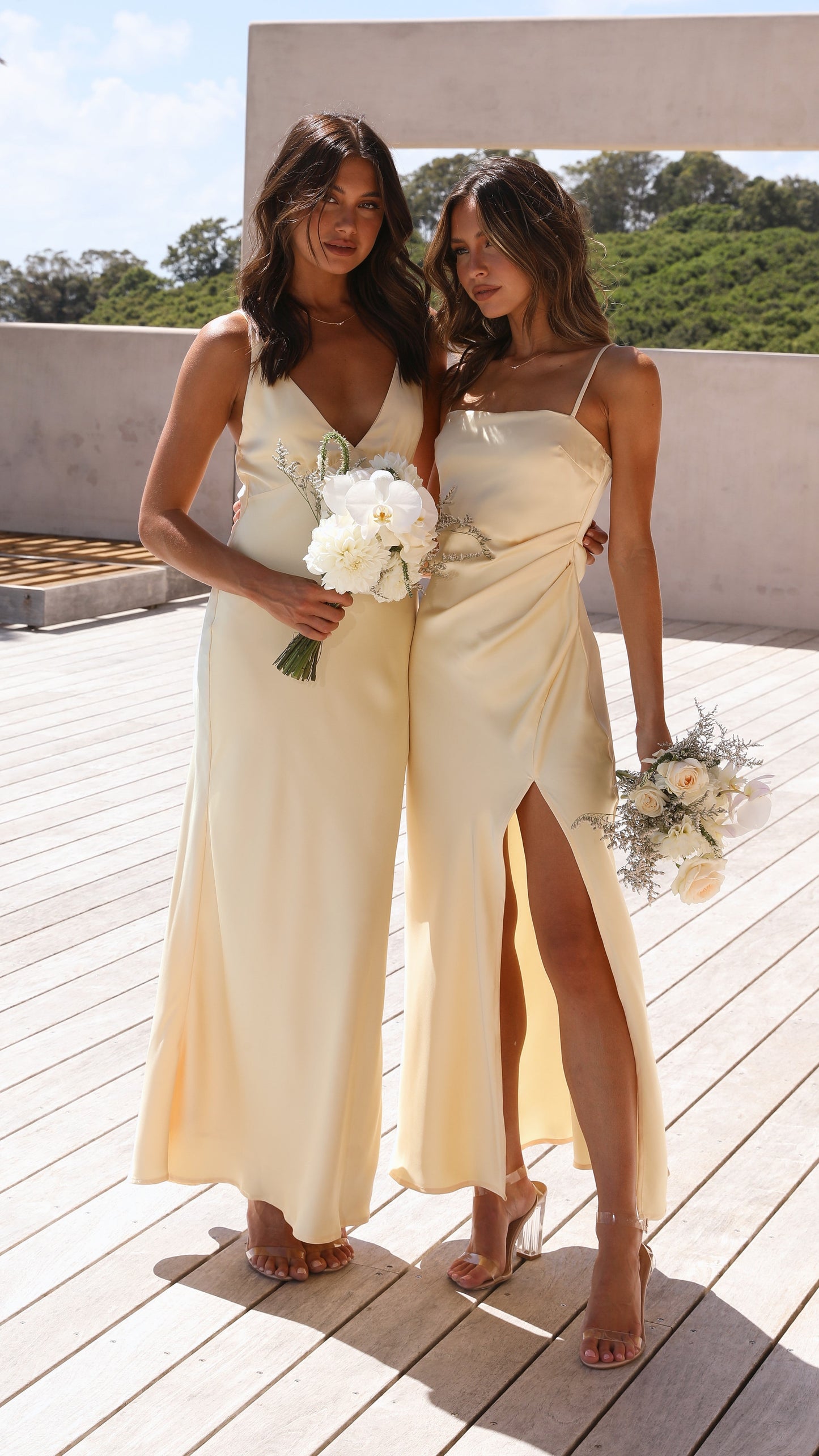 Ziah Maxi Dress - Lemon