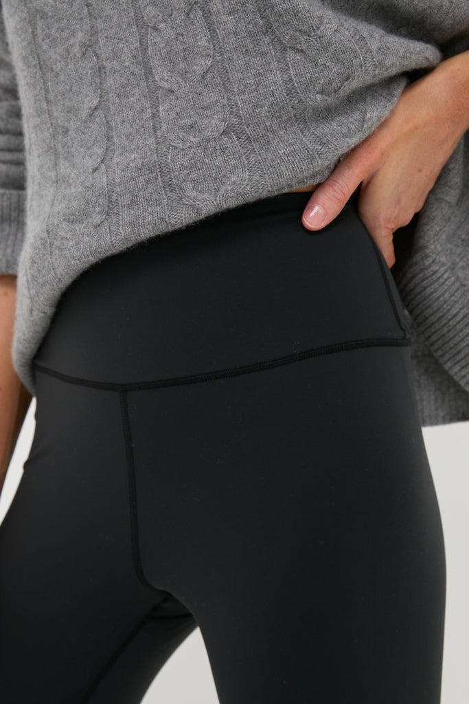 Black High Rise Compression Spandex MacKenzie Legging