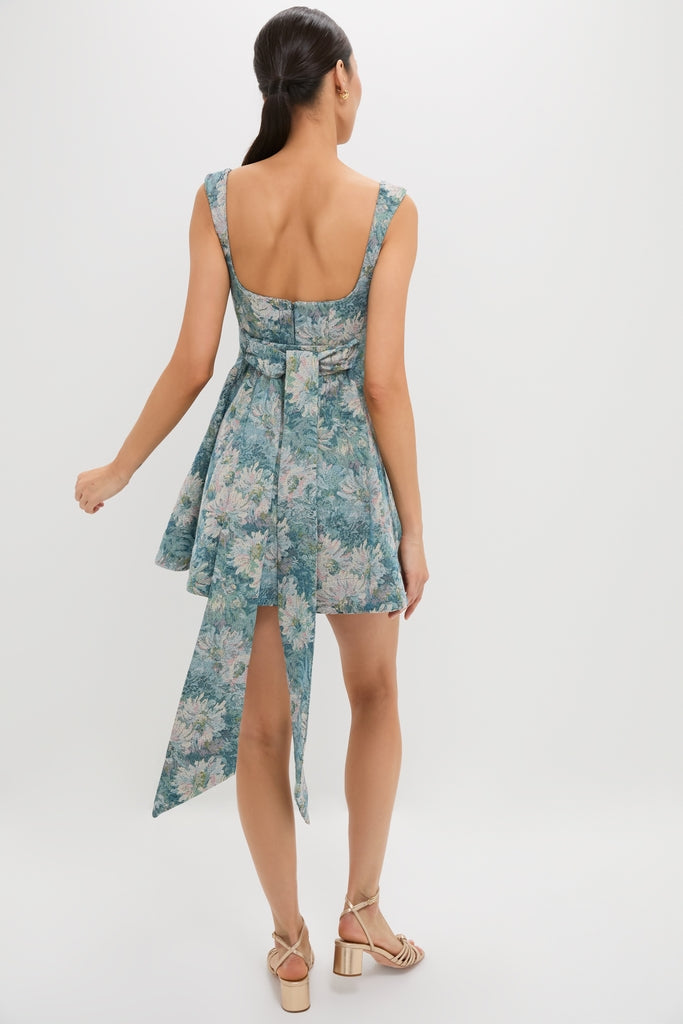Aquarelle Jacquard Rue Mini Dress