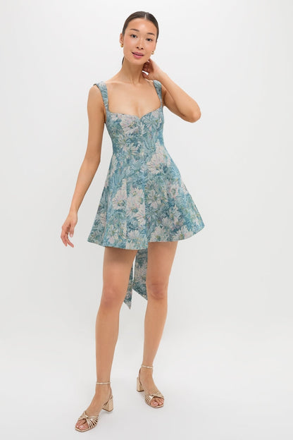 Aquarelle Jacquard Rue Mini Dress