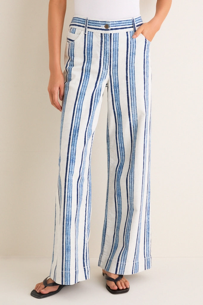 Blue Stripe Pascal Pant