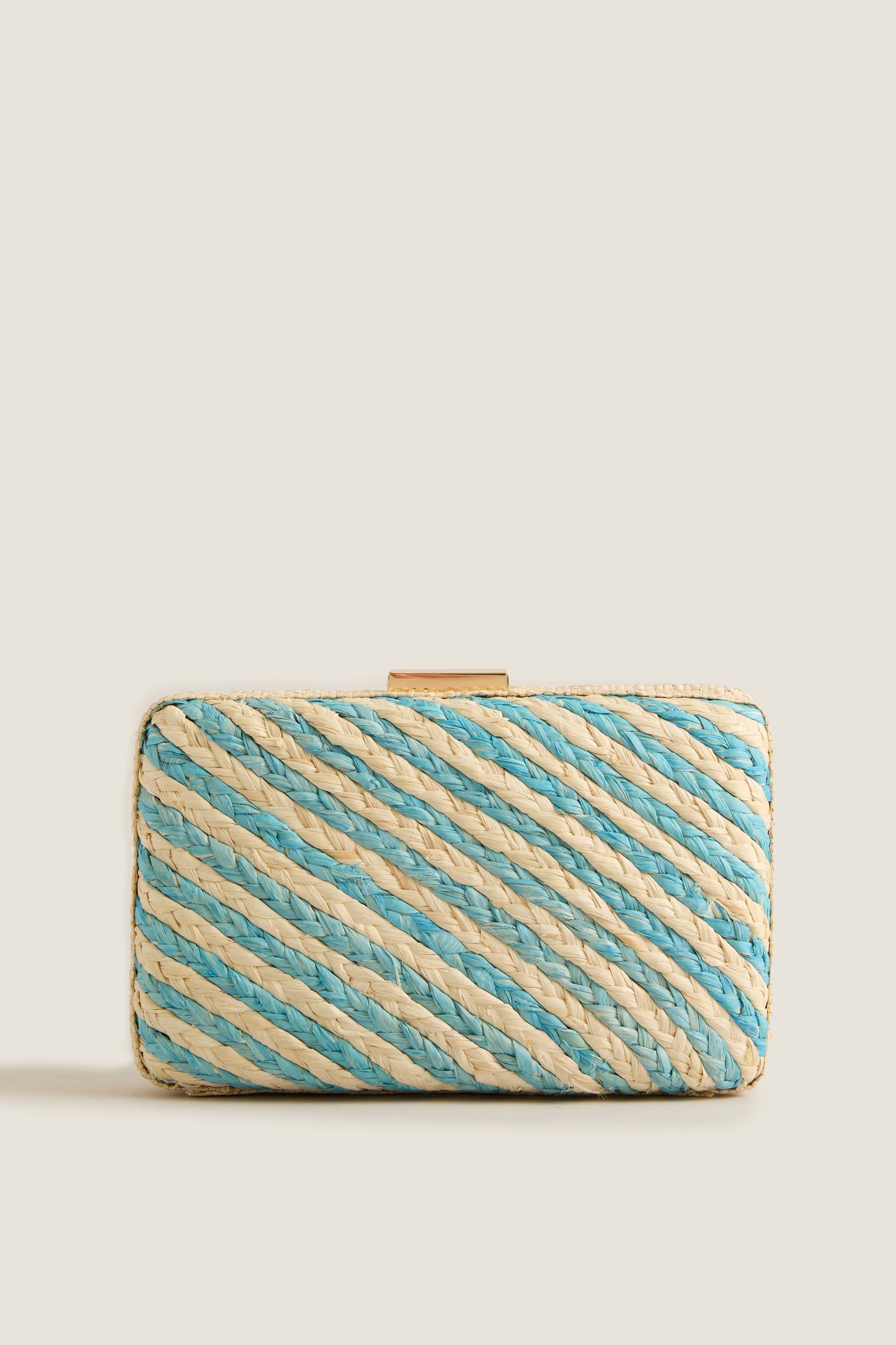 Blue and Natural Carmen Clutch