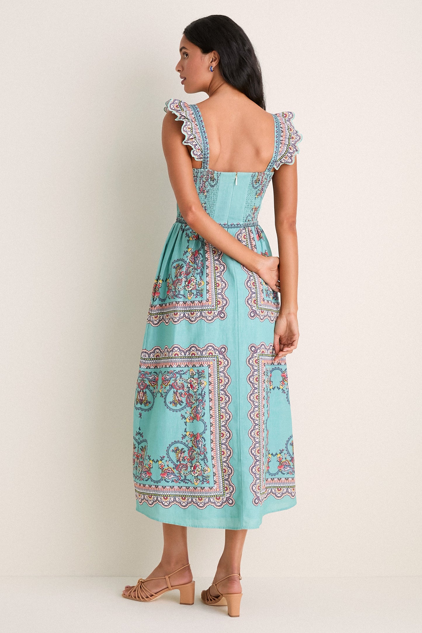 Bleura Print Veronique Midi Dress