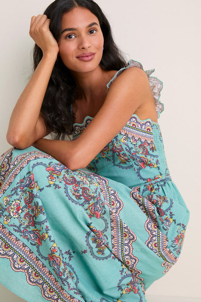 Bleura Print Veronique Midi Dress