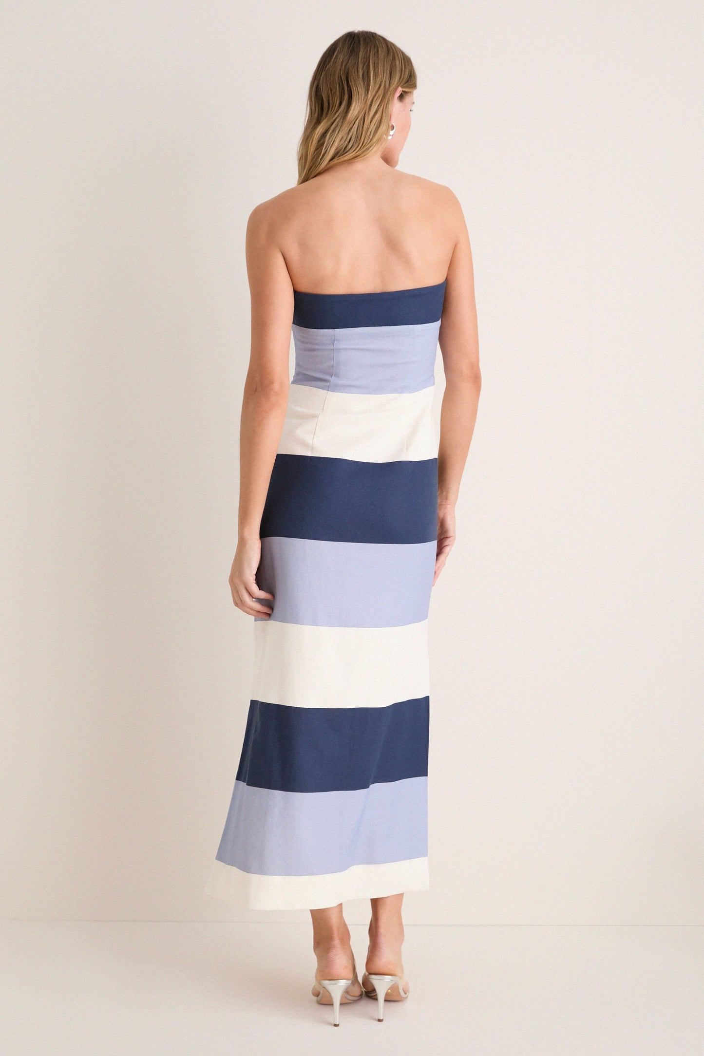 Blue Stripes Sono Maxi Dress