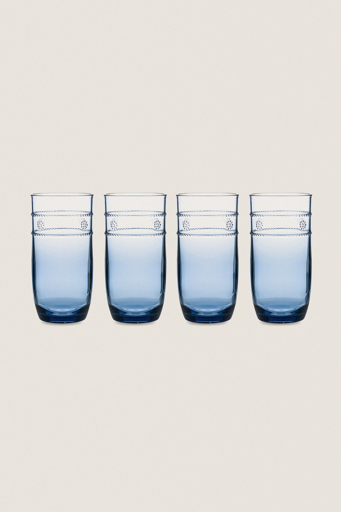 Blue Isabella Acrylic Large Tumbler Set of 4