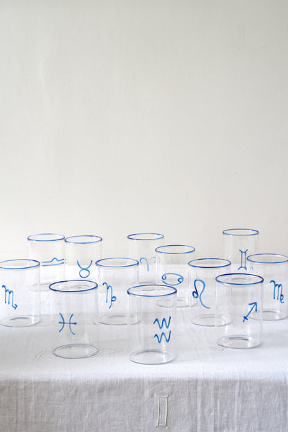 Blue Aquarius Lowball Glass (Set of 2)