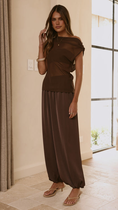 Ariella Pants - Chocolate