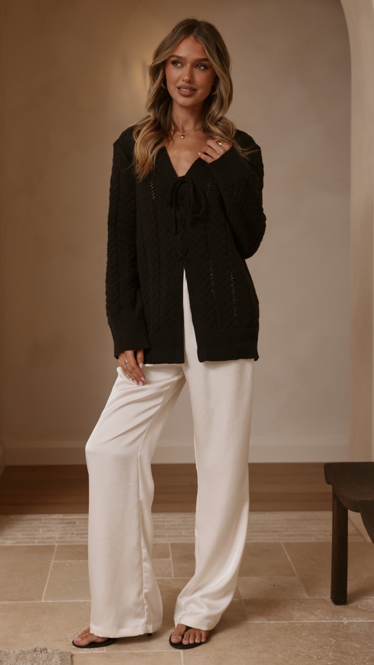 Georgia Knit Top - Black