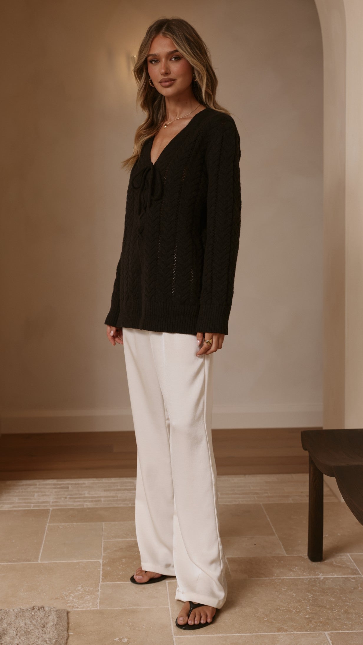 Georgia Knit Top - Black