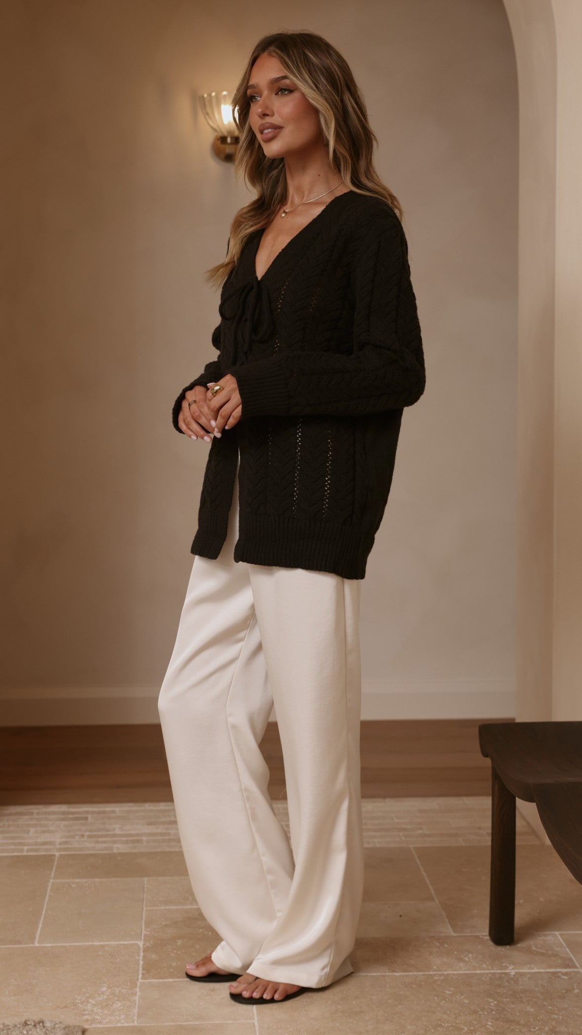 Georgia Knit Top - Black