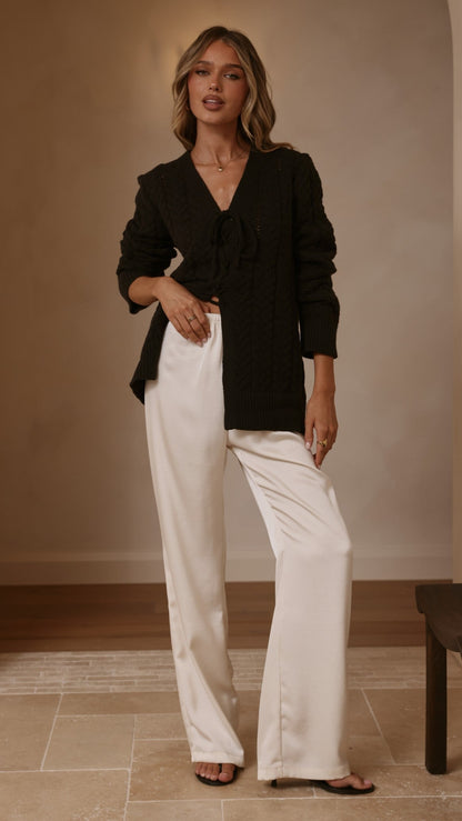 Georgia Knit Top - Black