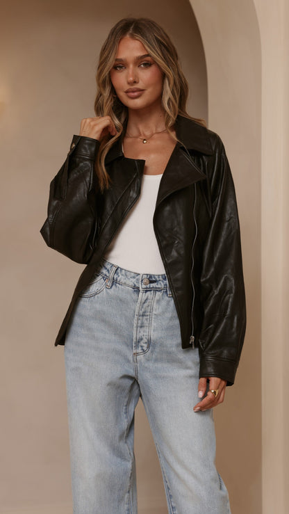 Marzia Tie Waist Jacket - Black