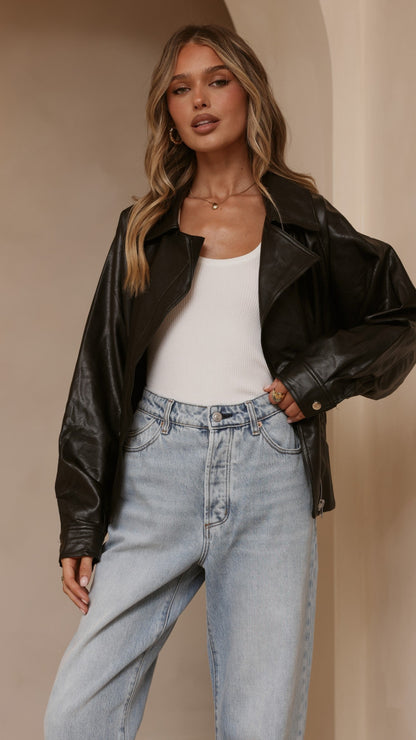 Marzia Tie Waist Jacket - Black