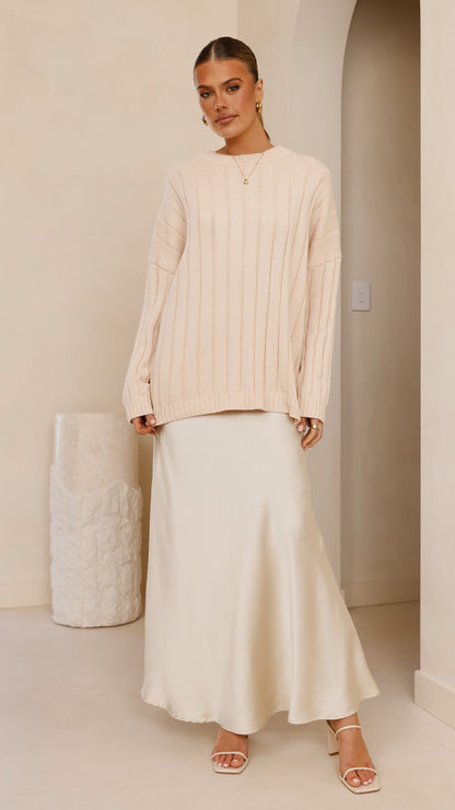 Naiva Oversized Knit - Cream