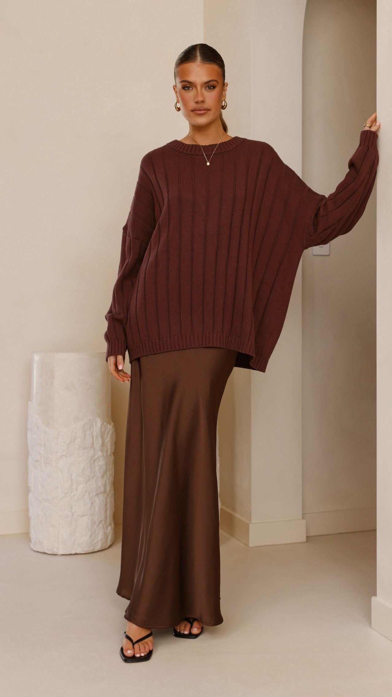 Naiva Oversized Knit - Brown