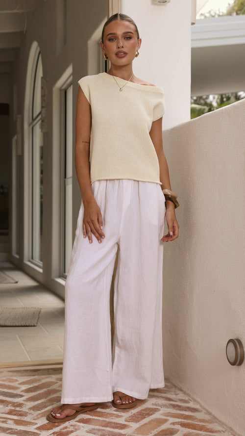 Robin Off Shoulder Top - Butter