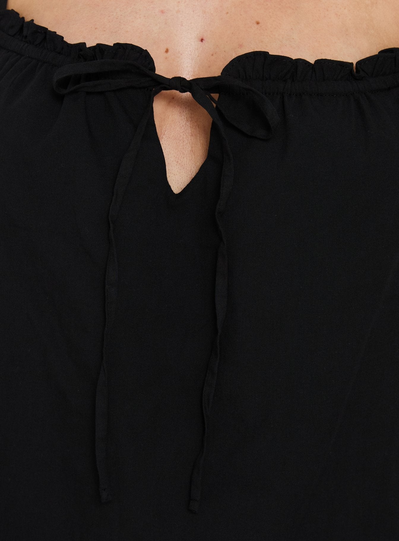 Loveless Strappy Babydoll Mini Dress Black