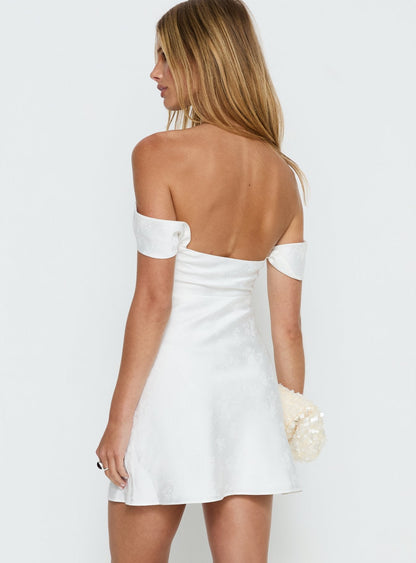 Zabbarra Mini Dress White Floral