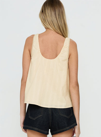 Antiquity Babydoll Top Butter Yellow