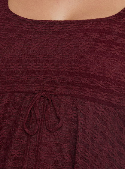 Auroraah Frill Top Cherry Curve
