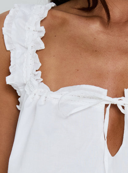 Swing Mini Dress White Petite