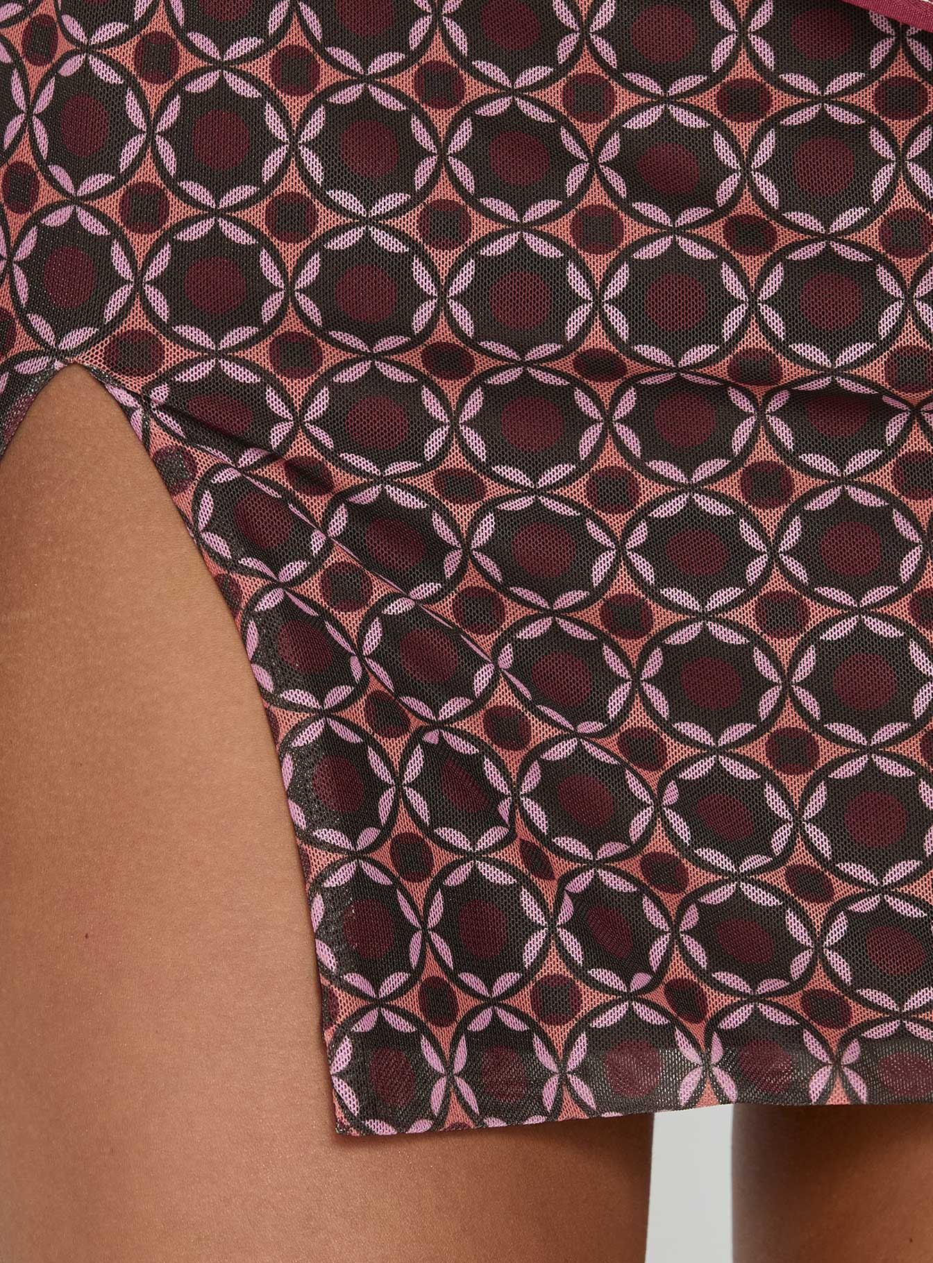 Aztro Micro Mini Skirt Groovy Multi